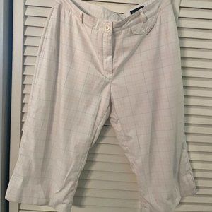 BURBERRY High Rise Pastel Plaid Golf Shorts SIZE 6 SMALL